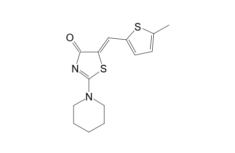 (Z)-5-[(5-METHYLTHIOPHEN-2-YL)-METHYLIDENE]-2-(PIPERIDIN-1-YL)-THIAZOL-4(5H)-ONE