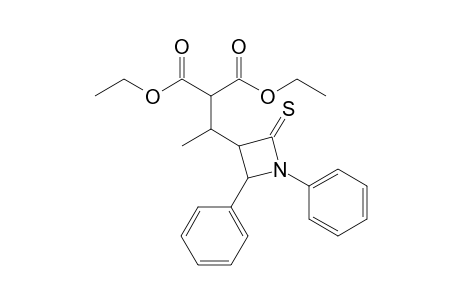 Diethyl 2-[1'-(1",4"-diphenyl-2"-thioxo-3"-azetidinyl)ethyl]malonate