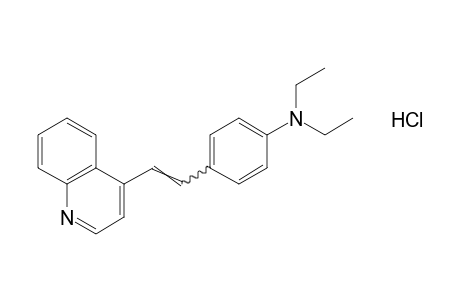 4-[p-(diethylamino)styryl]quinoline, monohydrochloride
