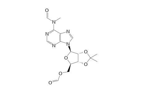 N(6),5'-O-Diformyl-2',3'-O-isopropylidene-N(6)-methyladenosine