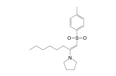 (E)-2-(1-Pyrrolidinyl)-1-tosyl-1-octene