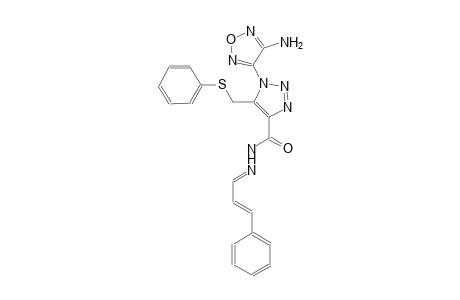 1-(4-amino-1,2,5-oxadiazol-3-yl)-N'-[(E,2E)-3-phenyl-2-propenylidene]-5-[(phenylsulfanyl)methyl]-1H-1,2,3-triazole-4-carbohydrazide