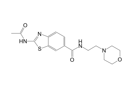 6-benzothiazolecarboxamide, 2-(acetylamino)-N-[2-(4-morpholinyl)ethyl]-