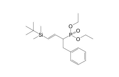 (E)-1-Benzyl-3-(tert-butyldimethylsilanyl)-allyl-phosphonic Acid Diethyl Ester