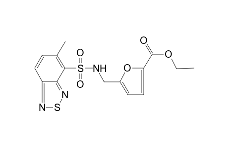 5-[[(5-methyl-2,1,3-benzothiadiazol-4-yl)sulfonylamino]methyl]-2-furancarboxylic acid ethyl ester