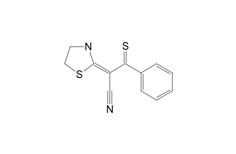 (2E)-3-phenyl-2-thiazolidin-2-ylidene-3-thioxo-propionitrile