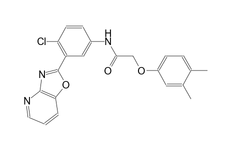 N-(4-chloro-3-[1,3]oxazolo[4,5-b]pyridin-2-ylphenyl)-2-(3,4-dimethylphenoxy)acetamide