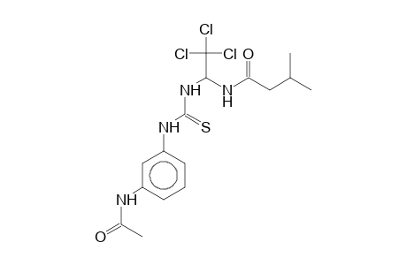 1-(3-Acetamidophenyl)-3-(2,2,2-trichloro-1-isovaleramidoethyl)-2-thiourea