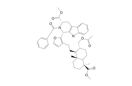 METHYL-(1R,3S,8R)-17-ACETOXY-16-(2-BENZOYL-3-METHOXYCARBONYL-1,2,3,4-TETRAHYDRO-BETA-CARBOLIN-1-YL)-15,16-EPOXY-13(16),14-LABDADIEN-18-OATE