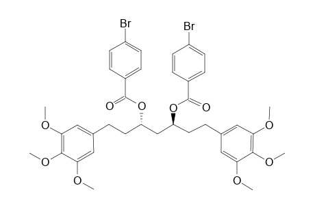 (3S,5S)-3,5-DI-(4-BROMOBENZOYLOXY)-1,7-BIS-(3,4,5-TRIMETHOXYPHENYL)-HEPTANE