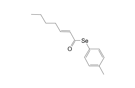 (E)-2-hepteneselenoic acid Se-(4-methylphenyl) ester