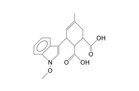 (1RS, 2Sr,3sr)-3-(1'-methoxy-indol-3'-yl)-5-methyl-cyclohex-4-ene-1,2-dicarboxylic acid