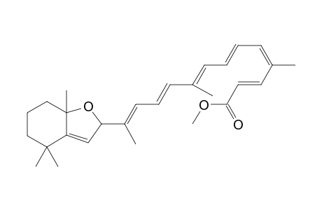 10'-Apo-.beta.,.psi.-carotenoic acid, 5,8-epoxy-5,8-dihydro-, methyl ester, (5R)-