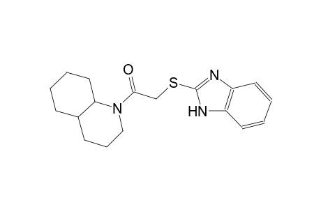 2-(1H-Benzoimidazol-2-ylsulfanyl)-1-(octahydro-quinolin-1-yl)-ethanone