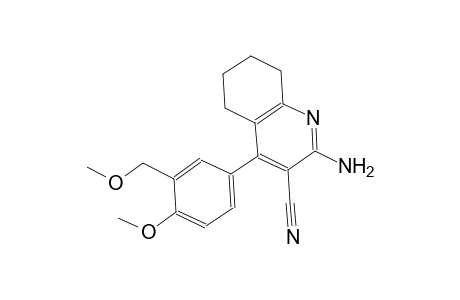 2-amino-4-[4-methoxy-3-(methoxymethyl)phenyl]-5,6,7,8-tetrahydro-3-quinolinecarbonitrile