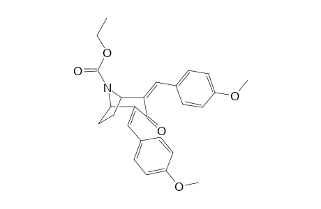 (2E,4E)-2,4-bis(p-Methoxybenzylidene)-3-oxo-8-(ethoxycarbonyl)-8-azabicyclo[3.2.1]octane