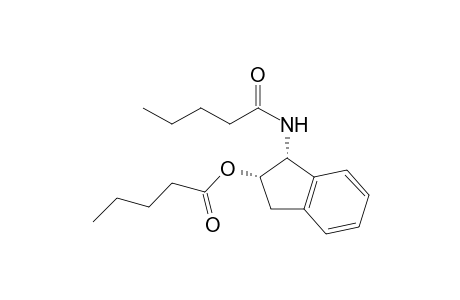 (1R,2S)-1-pentanamido-2,3-dihydro-1H-inden-2-yl pentanoate