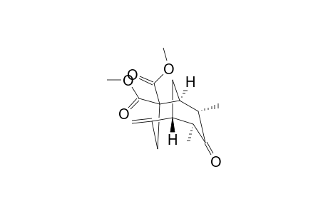 (-)-Dimethyl (1S,5R,6S,8S)-6,8-dimethyl-4-methylene-7-oxobicyclo[3.3.1]nonane-2,2-dicarboxylate