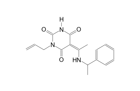 (5Z)-1-allyl-5-{1-[(1-phenylethyl)amino]ethylidene}-2,4,6(1H,3H,5H)-pyrimidinetrione