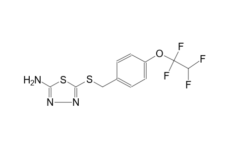 5-{[4-(1,1,2,2-tetrafluoroethoxy)benzyl]sulfanyl}-1,3,4-thiadiazol-2-amine