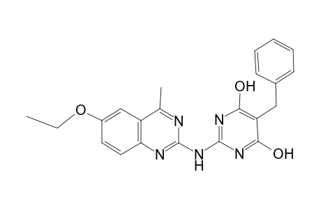2-[(6-ethoxy-4-methyl-2-quinazolinyl)amino]-4-hydroxy-5-(phenylmethyl)-1H-pyrimidin-6-one