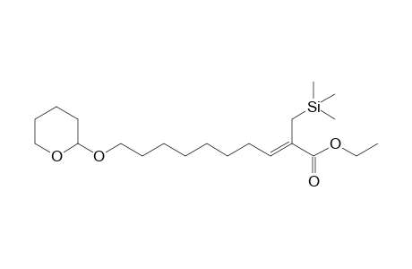 Ethyl 10-(Tetrahydropyran-2-yloxy)-2-(trimethylsilylmethyl)dec-2-enoate