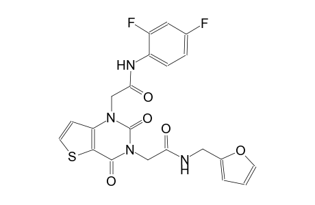 1-[3-(2,4-difluorophenyl)-2-oxopropyl]-3-[4-(furan-2-yl)-2-oxobutyl]-1H,2H,3H,4H-thieno[3,2-d]pyrimidine-2,4-dione
