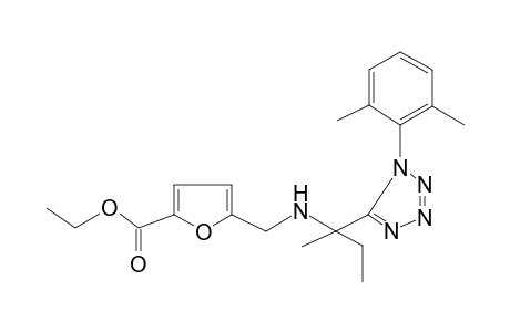 5-[[2-[1-(2,6-dimethylphenyl)-5-tetrazolyl]butan-2-ylamino]methyl]-2-furancarboxylic acid ethyl ester
