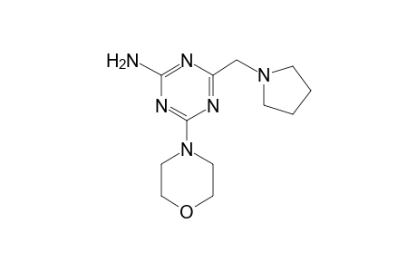 4-(4-Morpholinyl)-6-(1-pyrrolidinylmethyl)-1,3,5-triazin-2-amine