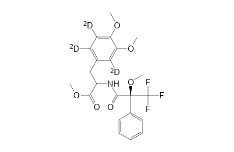 N-((S)-.alpha.-methoxy-.alpha.-(triflouromethyl)phenylacetyl)-3-(2',5',6'-trideutero-3',4'-dimethoxyphenyl)-2-aminopropanoic acid,methylester