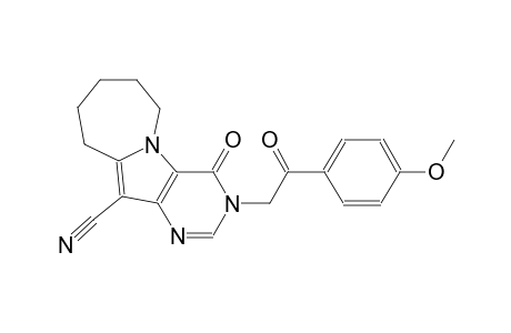3H-pyrimido[4',5':4,5]pyrrolo[1,2-a]azepine-11-carbonitrile, 4,6,7,8,9,10-hexahydro-3-[2-(4-methoxyphenyl)-2-oxoethyl]-4-oxo-