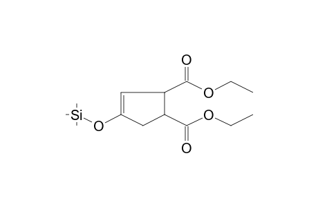 3-Cyclopentene-1,2-dicarboxylic acid, 4-trimethylsilyloxy-, diethyl ester, trans-