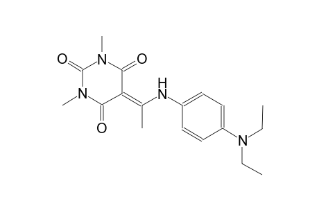 5-{1-[4-(diethylamino)anilino]ethylidene}-1,3-dimethyl-2,4,6(1H,3H,5H)-pyrimidinetrione