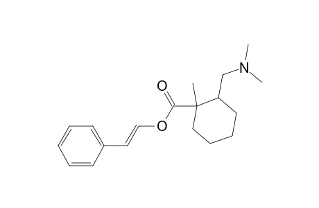 (2'-phenylethenyl) 2-[(dimethylamino)methyl]-1-methylcyclohexane-1-carboxylate