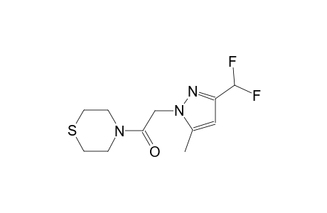4-{[3-(difluoromethyl)-5-methyl-1H-pyrazol-1-yl]acetyl}thiomorpholine