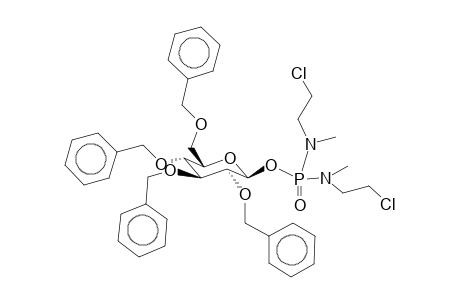 O-(2,3,4,6-Tetra-O-benzyl-b-d-glucopyranosyl)-N,N'-bis-(2-chloroethyl)-N,N'-dimethyl-phosphordiamidate