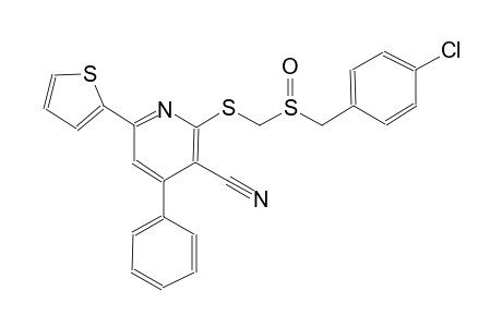 3-pyridinecarbonitrile, 2-[[[[(4-chlorophenyl)methyl]sulfinyl]methyl]thio]-4-phenyl-6-(2-thienyl)-