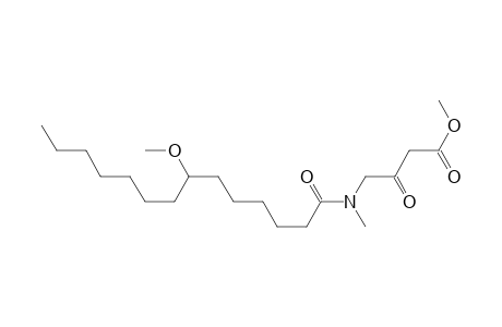 Butanoic acid, 4-[(7-methoxy-1-oxotetradecyl)methylamino]-3-oxo-, methyl ester, (S)-