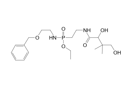 Ethyl N-[2-(benzyloxy)ethyl]-2-(2',4'-dihydroxy-3',3'-dimethyl-1'-oxobutyl]amino}-ethylphosphonamidate