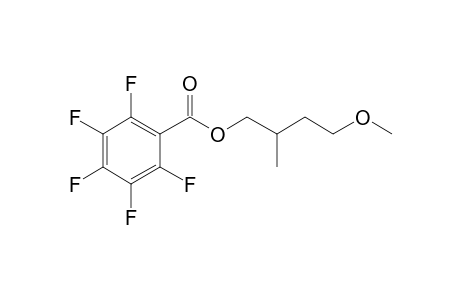 Pentafluorobenzoic acid, 4-methoxy-2-methylbutyl ester