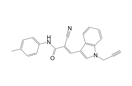 (2E)-2-cyano-N-(4-methylphenyl)-3-[1-(2-propynyl)-1H-indol-3-yl]-2-propenamide