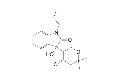 3-(6,6-dimethyl-4-oxotetrahydro-2H-pyran-3-yl)-3-hydroxy-1-propyl-1,3-dihydro-2H-indol-2-one