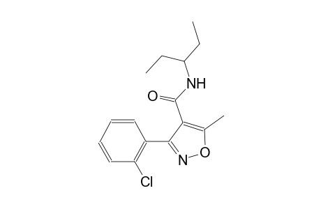 3-(2-chlorophenyl)-N-(1-ethylpropyl)-5-methyl-4-isoxazolecarboxamide