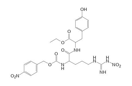 N-[N2-carboxy-N5-(nitroamidino)-L-ornithyl]tyrosine, N2-(p-nitrobenzyl)ester, ethyl ester
