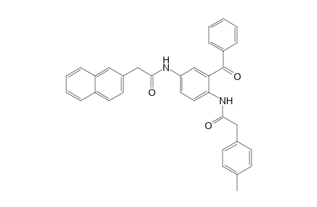 2-(4-Methylphenyl)-N-[4-(2-naphthalen-2-ylethanoylamino)-2-(phenylcarbonyl)phenyl]ethanamide