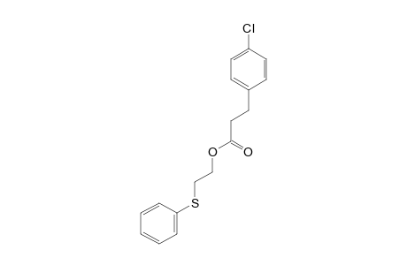 2-(Phenylthio)ethyl 3-(4-chlorophenyl)propanoate