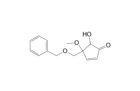 4-Benzyloxymethyl-5-hydroxy-4-methoxy-2-cyclopenten-1-one