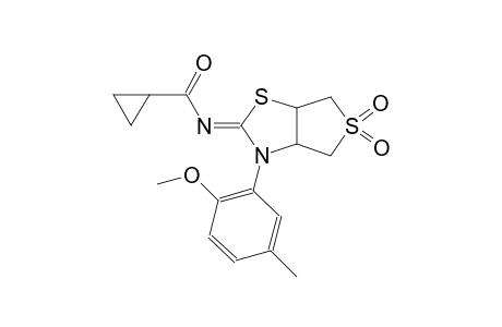 cyclopropanecarboxamide, N-((2Z)-tetrahydro-3-(2-methoxy-5-methylphenyl)-5,5-dioxidothieno[3,4-d]thiazol-2(3H)-ylidene)-