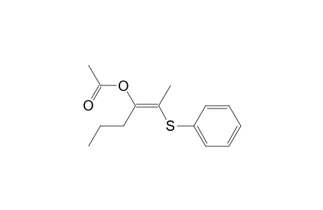 2-Hexen-3-ol, 2-(phenylthio)-, acetate, (E)-