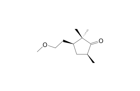 (3R,5R)-3-(2-METHOXYETHYL)-2,2,5-TRIMETHYL-CYCLOPENTANON